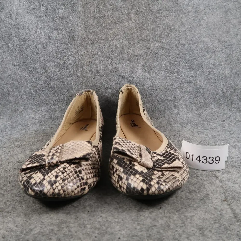 Capelli Shoes Womens 10 Ballet Flats Fashion Slip On Faux Snakeskin Casual
